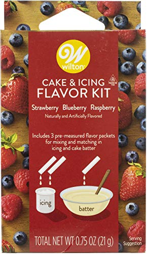Wilton W710FK-2326 Cake & Icing Flavor Kit 3pcs-Strawberry, Blueberry & Raspberry von Wilton