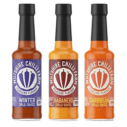 Wiltshire Chilli Farm Winter-, Habanero und Karibik Hot Chili Sauce Set (1 Stück) von Wiltshire Chilli Farm