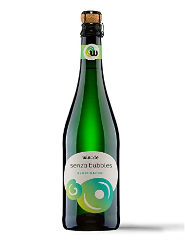 senza bubbles bio alkoholfrei - 0,75l - bio, vegan und nachhaltig produziert für alkoholfreien Sekt von Winade