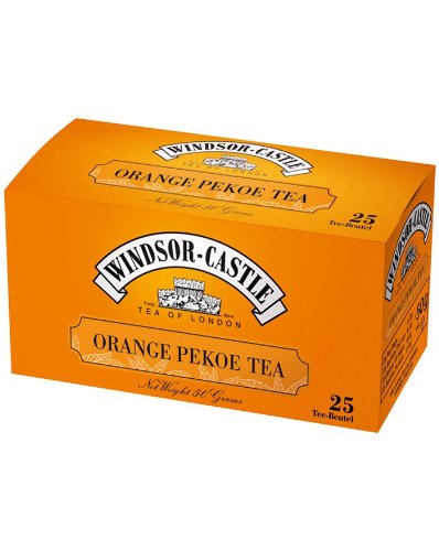 Windsor-Castle Orange Pekoe Tea, Beutel mit Umhüllung, 25er, 50 g von Windsor-Castle
