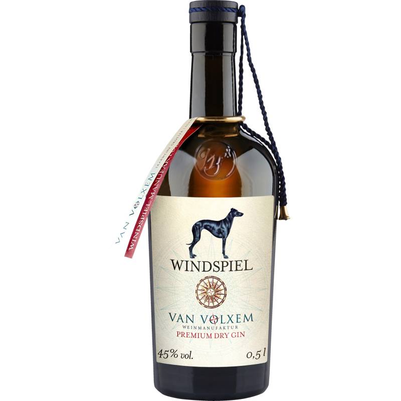 Windspiel & Van Volxem Dry Gin, 45 % vol. 0,5 L, Spirituosen von Windspiel Manufaktur, Maria-Hilf-Strasse 6, D - 54550 Daun