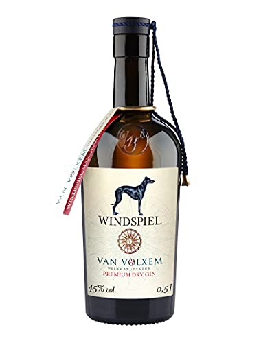 Windspiel Manufaktur GmbH Premium Dry Gin Van Volxem 45% vol. 0,5 Liter – Van Volxem Riesling trifft auf Windspiel Manufaktur GmbH Gin von Windspiel