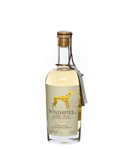 Windspiel Barrel Aged Potato Vodka 42 % vol. 1 x 0,5 Liter - Fassgelagerter Premium Manufaktur Vodka aus der deutschen Vulkaneifel, 4009-NV, klar, 0.5 l von Windspiel