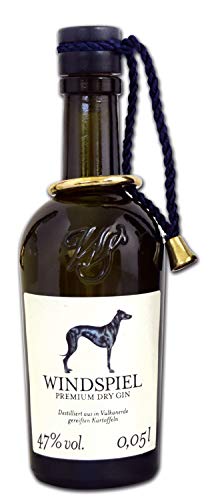 Windspiel Premium Dry Gin 47 % vol. 1 x 0,05 Liter - International ausgezeichneter Miniatur London Dry Gin aus der deutschen Vulkaneifel von Windspiel