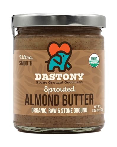 Dastony Sprouted Almond Butter 8 oz Jar by Windy City Organics