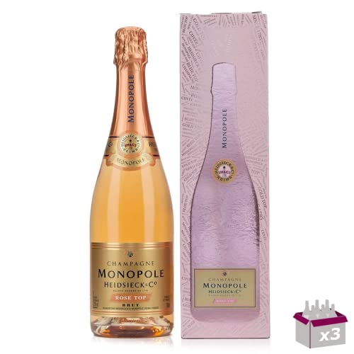 3 Champagne Heidsieck & C° - Rosé Top Brut - 3x75cL - Étui von Wine And More