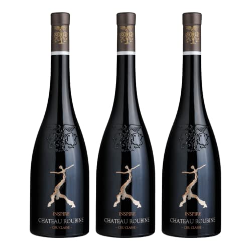 3 Château Roubine Cuvée Inspire Rouge 2019 BIO - AOP Côtes de Provence Cru classé – 3x75cL von Wine And More