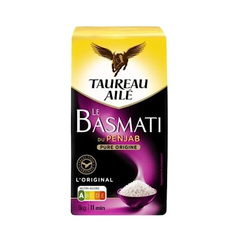 Basmati - Reis aus dem Punjab 6 x 500 g TAUREAU AILÉ von Wine And More