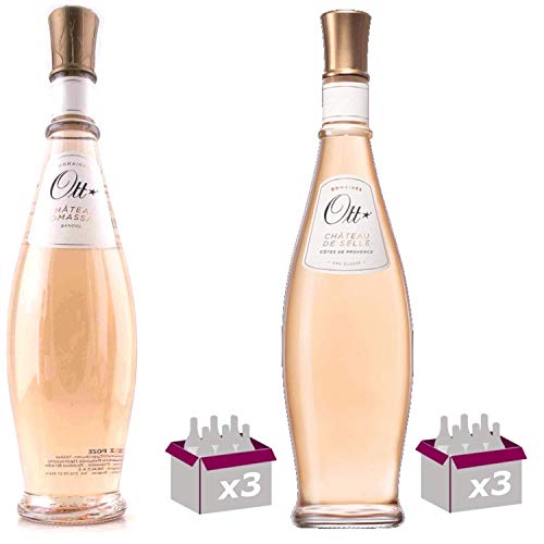 Best Of Provence - Domaine Ott"Cœur de Grain" Romassan x3 &"Cœur de Grain" Château de Selle x3 - Rosé Côtes de Provence 2021 75cl von Wine And More
