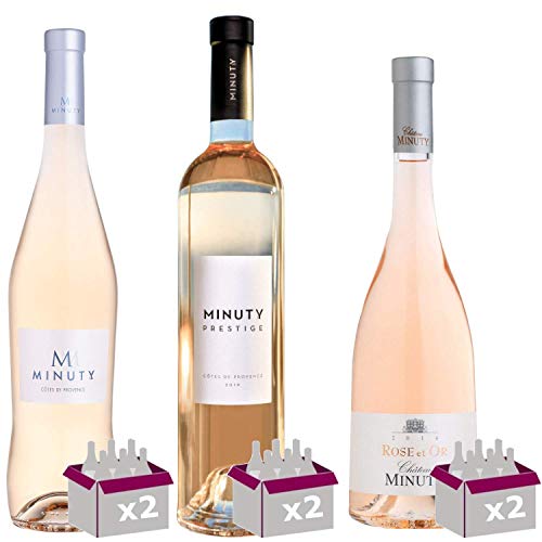 Best Of Provence - Minuty M x2 & Prestige x2 & Rose et Or x2 - Rosé Côtes de Provence 2021 75cl von Wine And More
