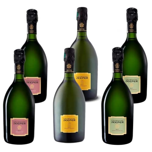Champagner - Jeeper - Grand Assemblage Brut - Rosé - Grande Réserve Blanc de blancs - 6x75cl von Wine And More