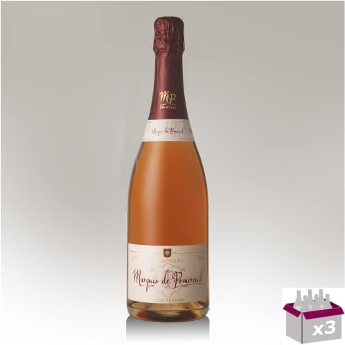 Champagner - Marquis de Pomereuil - Rosé Tendre - 3x75cl von Wine And More