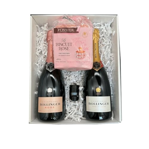 Coffret blanc : Bollinger brut et rosé - Fossier Biscuit Rose - Bouchon à champagne Coffret blanc : Bollinger brut et rosé - Fossier Biscuit Rose - Bouchon à champagne von Wine And More