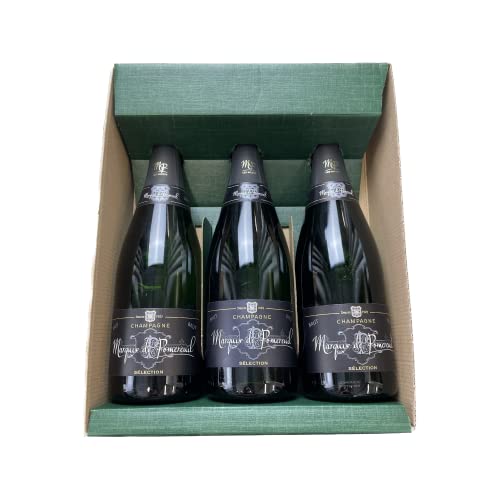 Geschenkbox Champagner Marquis Pomereuil - Grün -3 brut - 3x75cl von Wine And More