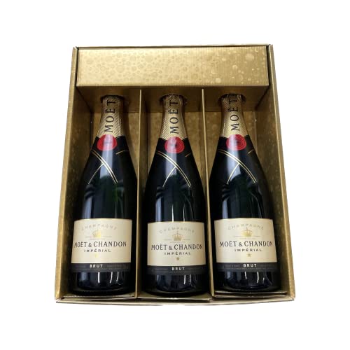 Geschenkbox Champagner Moët & Chandon - Gold -3 Brut - 3x75cl von Wine And More