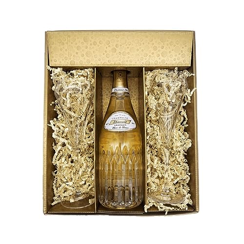 Geschenkbox Champagner Vranken - Gold -1 Blanc de Blancs - 2 Champagnergläser CHEF & SOMMELIER von Wine And More