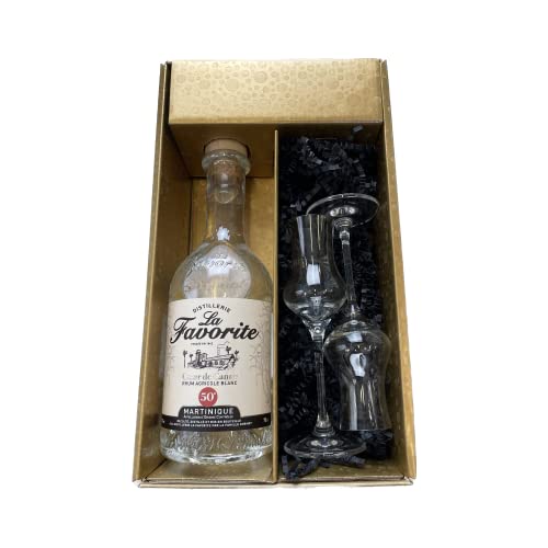 Geschenkbox - Rum - Gold - Favorite Cœur de Canne Blanc - 2 Rumgläser CHEF & SOMMELIER Geschenkbox - Rum - Gold - Favorite Cœur de Canne Blanc - 2 Rumgläser CHEF & SOMMELIER von Wine And More