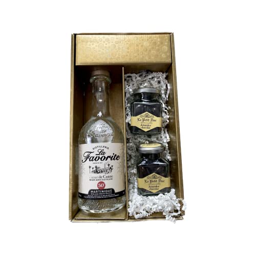 Geschenkbox - Rum - Gold - Favorite Cœur de Canne Blanc - Amandes de provence enrobées du Petit Duc Geschenkbox - Rum - Gold - Favorite Cœur de Canne Blanc - Amandes de provence enrobées du Petit Duc von Wine And More