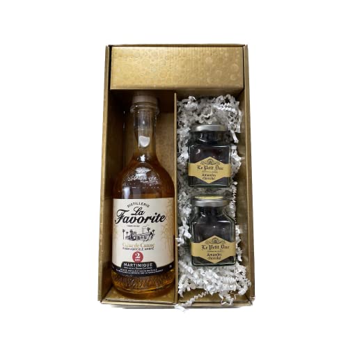 Geschenkbox - Rum - Gold - Favorite Cœur de Canne ambré 2 ans - Amandes de provence enrobées du Petit Duc Geschenkbox - Rum - Gold - Favorite Cœur de Canne ambré 2 ans - Amandes de provence enrobées du Petit Duc von Wine And More