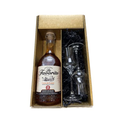 Geschenkbox - Rum - Gold - Favorite Cœur de Canne vieux 4 ans - 2 Rumgläser CHEF & SOMMELIER Geschenkbox - Rum - Gold - Favorite Cœur de Canne vieux 4 ans - 2 Rumgläser CHEF & SOMMELIER von Wine And More