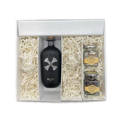 Geschenkbox - Rum - BUMBU XO - 2 Rumgläser CHEF & SOMMELIER - Amandes enrobées et calissons LE PETIT DUC Geschenkbox - Rum - BUMBU XO - 2 Rumgläser CHEF & SOMMELIER - Amandes enrobées et calissons LE PETIT DUC von Wine And More