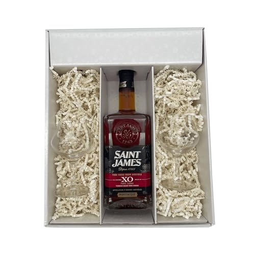 Geschenkbox Weiß - Rum - St James XO - 2 Verres à Rum CHEF & SOMMELIER Geschenkbox Weiß - Rum - St James XO - 2 Verres à Rum CHEF & SOMMELIER von Wine And More