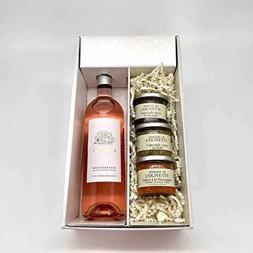 Geschenkpackung Galopin Rosé +3 tapenades (3x100g) von Wine And More