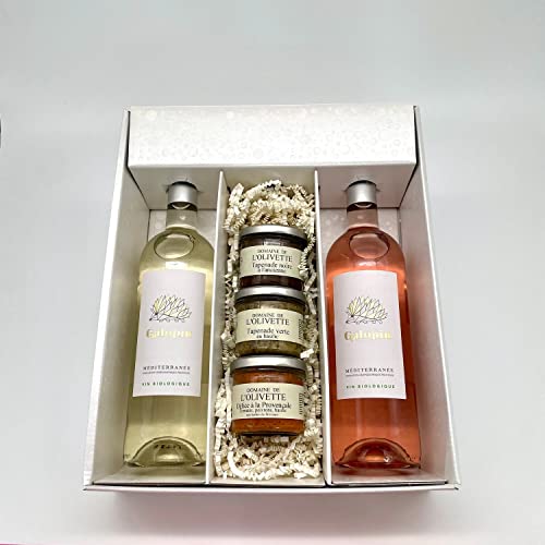Geschenkpackung Galopin Rosé & Weiß +3 Tapenades (3x100g) von Wine And More