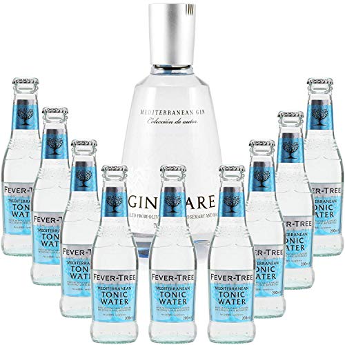 Gintonic - Gin Mare 42,7 ° + 9Fever Baum Mittelmeer Water - (70cl 20cl * + 9) von Wine And More