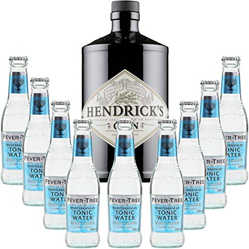 Gintonic - Hendricks Gin 41,3 ° + 9Fever Baum Mittelmeer Water - (70cl 20cl * + 9) von Wine And More