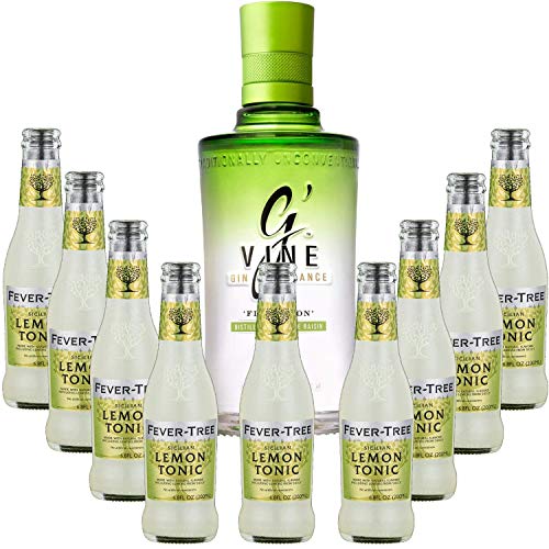 Gintonic Pack - G'Vine +9 Fever Tree Sicilian Lemon Water - (70cl 20cl * + 9) von Wine And More