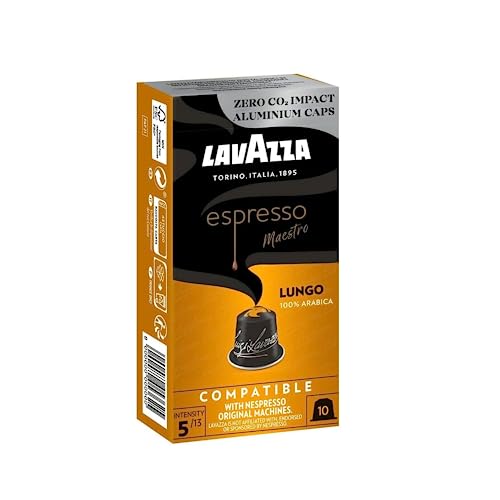 Kaffee Espresso Maestro Lungo intensität 5 LAVAZZA - 10 kapsel von Wine And More