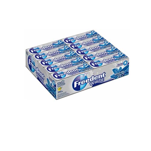 Kaugummi White starke Minze FREEDENT - 30 x 10 dragees von Wine And More