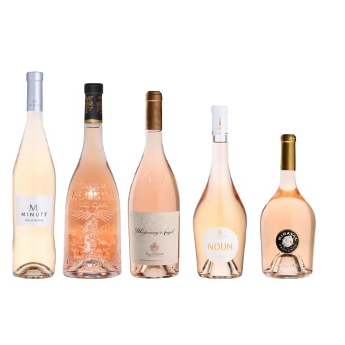 LOT Wein Rosés : 1 Lion et dragon Châtemit Roubine / 1 Minuty M / 1 Whispering angel / 1 Miraval / 1 Noun Haute Pommieres / (5x75cl) von Wine And More