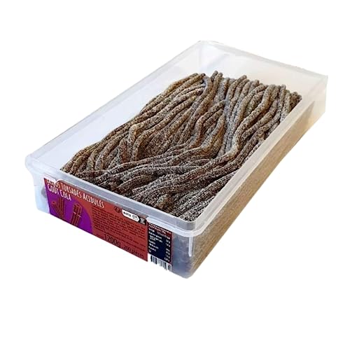 Lassos Gelee-Süßwaren, verdreht, Cola Tubo, 200 Stück Lassos Gelee-Süßwaren, verdreht, Cola Tubo, 200 Stück von Wine And More