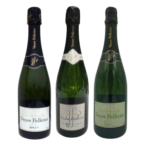 Lot Découverte Champagnes Veuve Pelletier : Brut, BIO, Blanc de Blancs - 3x75cL von Wine And More