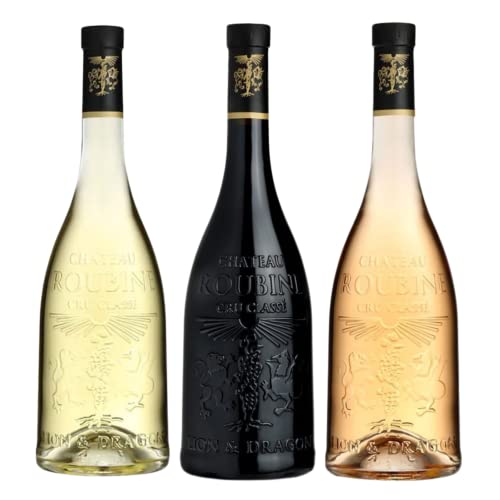 Lot Découverte Cuvée Lion et Dragon Château Roubine – 3x75cL Rosé, Rouge, Blanc von Wine And More