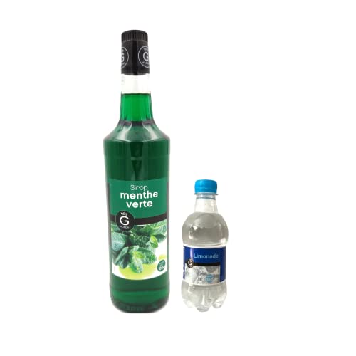 Lot Sirup Rioba & limonade:Sirup Rioba Minze 1L - Rioba-limonade (12x33cl) von Wine And More