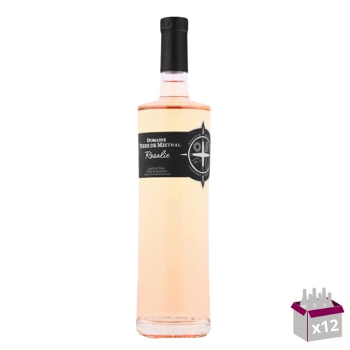 Lot de 12 Terre de Mistral – Rosé Rosalie 2021 – AOP Côtes de Provence Sainte Victoire – 12x75cL von Wine And More