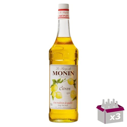 Lot de 3 Sirop Monin - Citron 1L von Wine And More