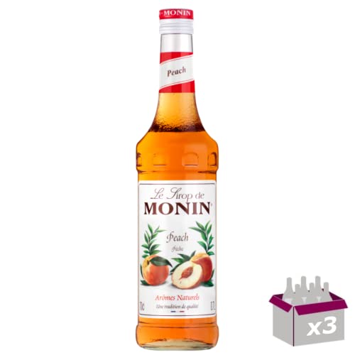 Lot de 3 Sirop Monin - Pêche 1L von Wine And More