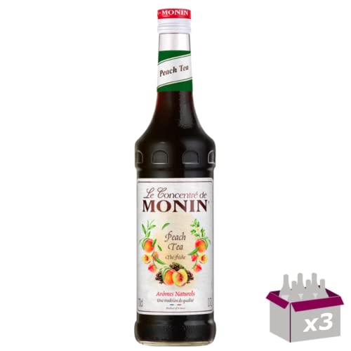 Lot de 3 Sirop Monin - Thé pêche - 70cL von Wine And More