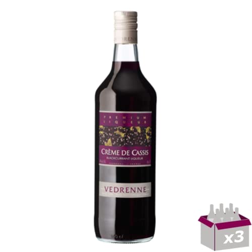 Lot de 3 Vedrenne - Crème de cassis de Bourgogne 15° - 1L Lot de 3 Vedrenne - Crème de cassis de Bourgogne 15° - 1L von Wine And More