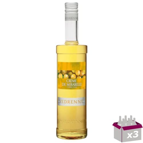 Lot de 3 Vedrenne - Crème de mirabelle 18° - 70cL von Wine And More