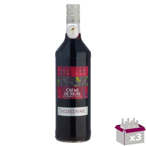 Lot de 3 Vedrenne - Crème de mûre 15° - 1L Lot de 3 Vedrenne - Crème de mûre 15° - 1L von Wine And More
