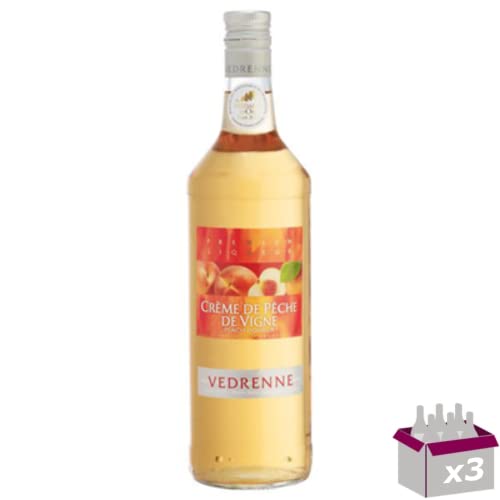 Lot de 3 Vedrenne - Crème de pêche de vigne 15° - 1L Lot de 3 Vedrenne - Crème de pêche de vigne 15° - 1L von Wine And More
