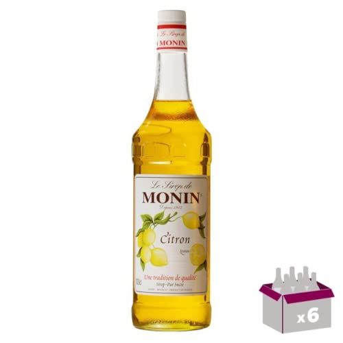 Lot de 6 Sirop Monin - Citron 1L von Wine And More