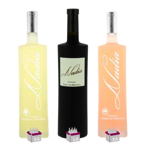 Lot découverte Cuvée Nadia Terre de Mistral – 12x75cL Blanc Rouge Rosé AOP Côtes de Provence Sainte Victoire von Wine And More