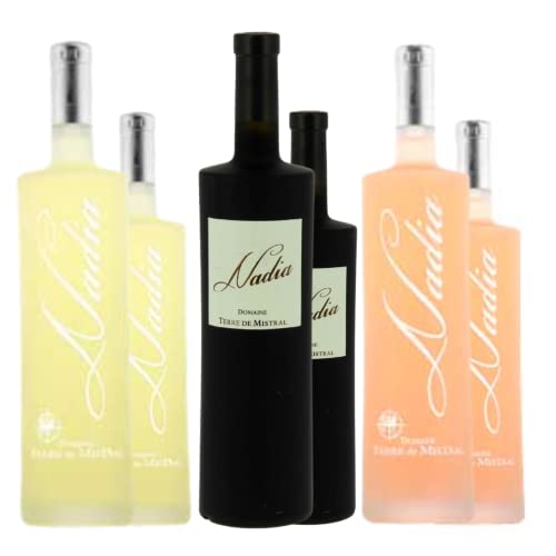Lot découverte Cuvée Nadia Terre de Mistral – 6x75cL Blanc Rouge Rosé AOP Côtes de Provence Sainte Victoire Lot découverte Cuvée Nadia Terre de Mistral – 6x75cL Blanc Rouge Rosé AOP Côtes de Provence Sainte Victoire von Wine And More