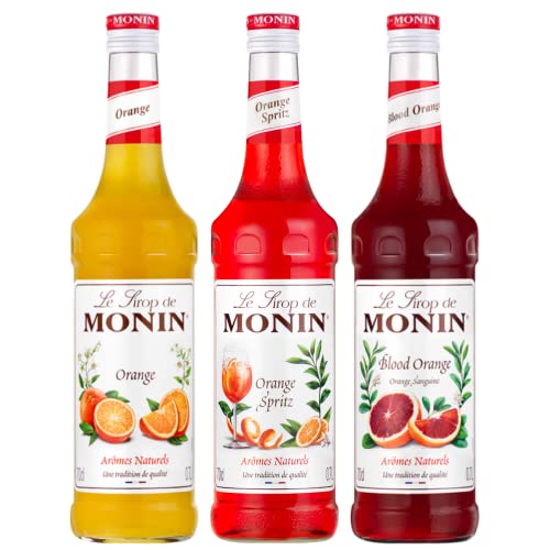 Lot sirops oranges MONIN - Orange, Orange spritz, Orange sanguine - 3x70cL von Wine And More